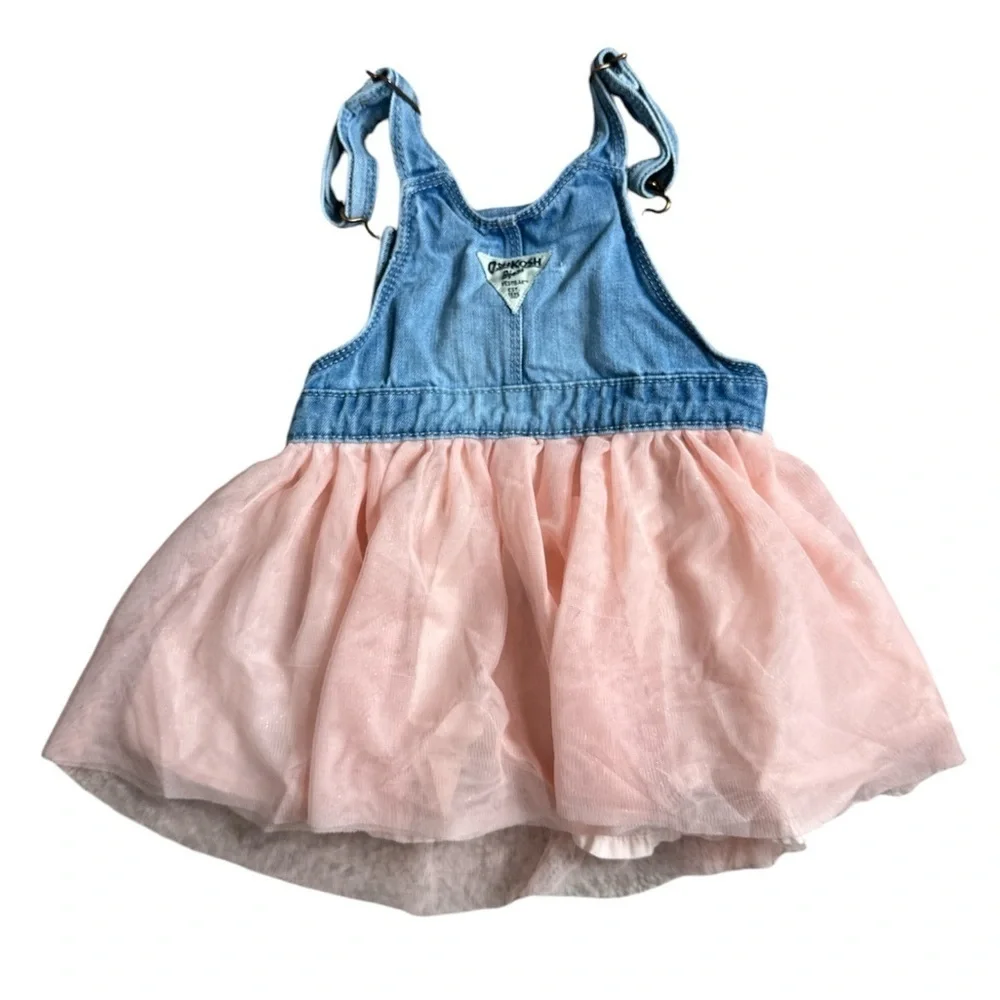 OshKosh B'Gosh Tulle Skirt Overalls Jumper Dress
